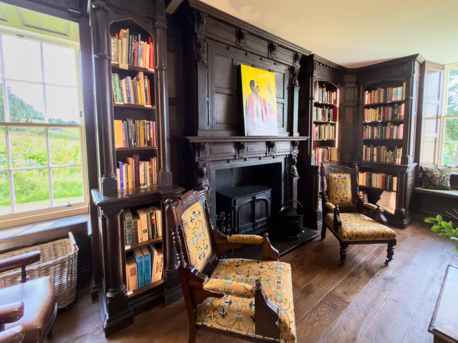 Completed Jacobean library at Boleskine House