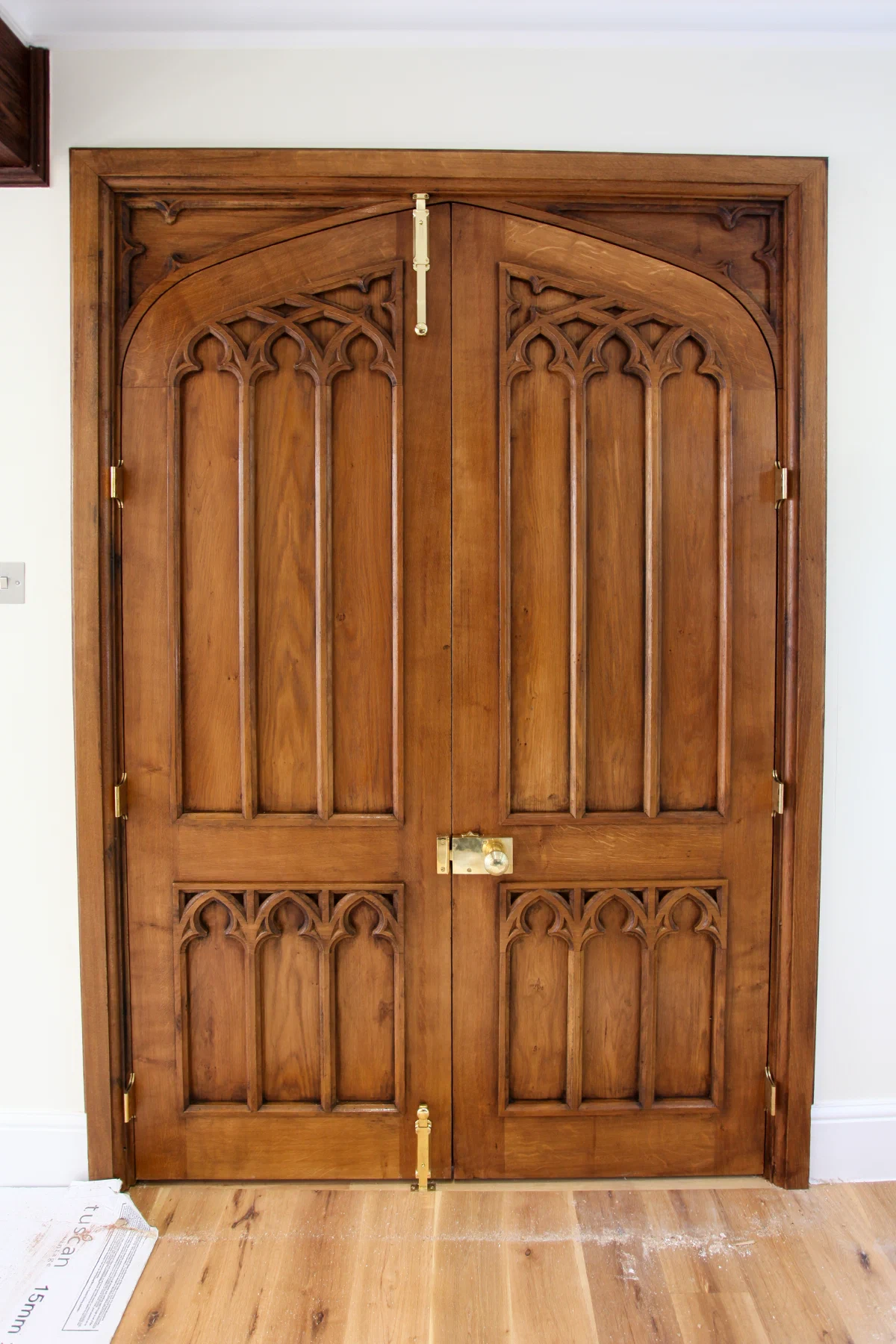 Gothic tracery doors