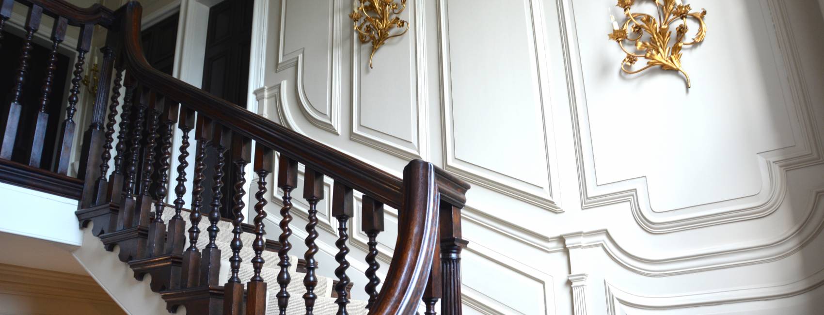 Period Home Staircase with Georgian Panelling 