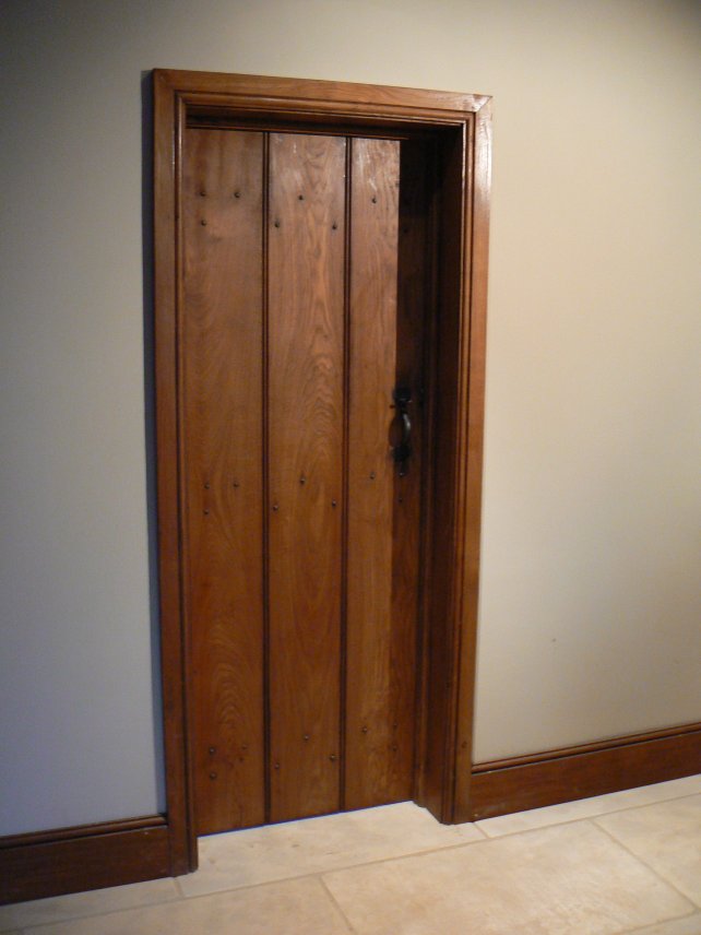 wooden planked door