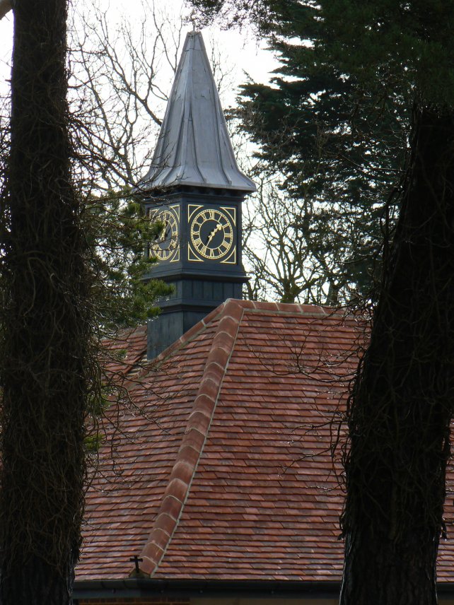 clock tower with leaded roof