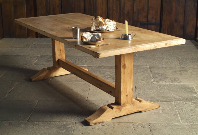 17th century simple trestle table