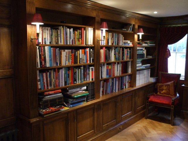 Bookcase forming part of the study