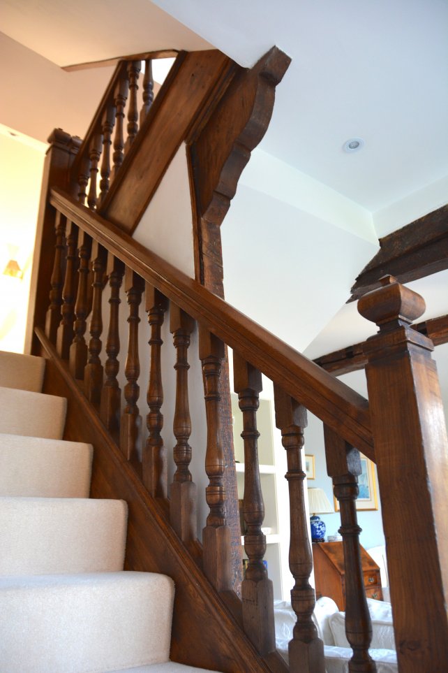 wrap and clad refurbishment of an oak staircase