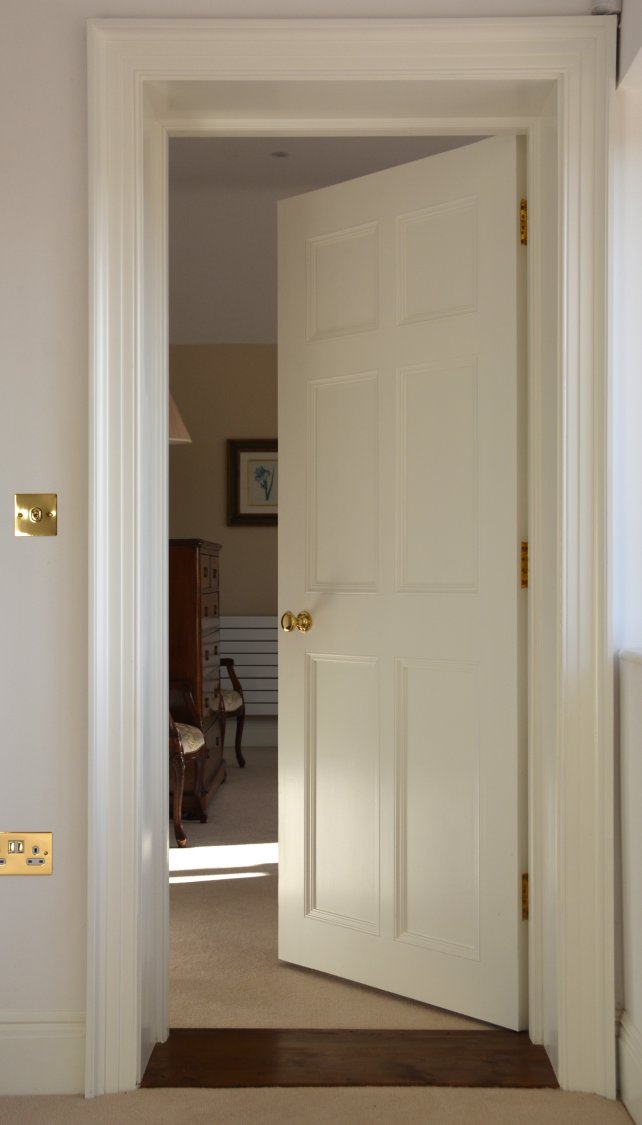 painted panelled door