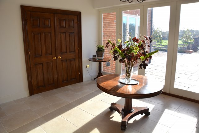 pair of oak doors