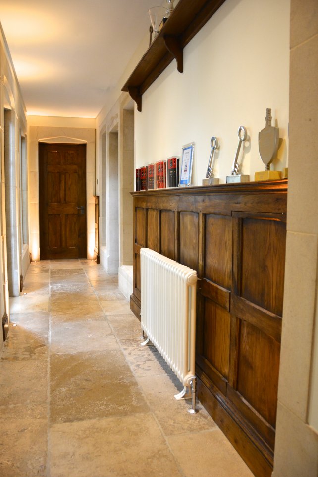 waist height hallway panelling