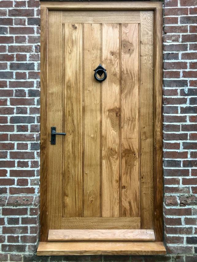 Solid oak front door