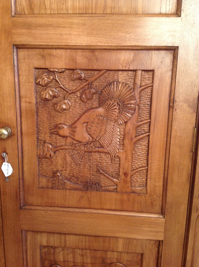 hand carved panel