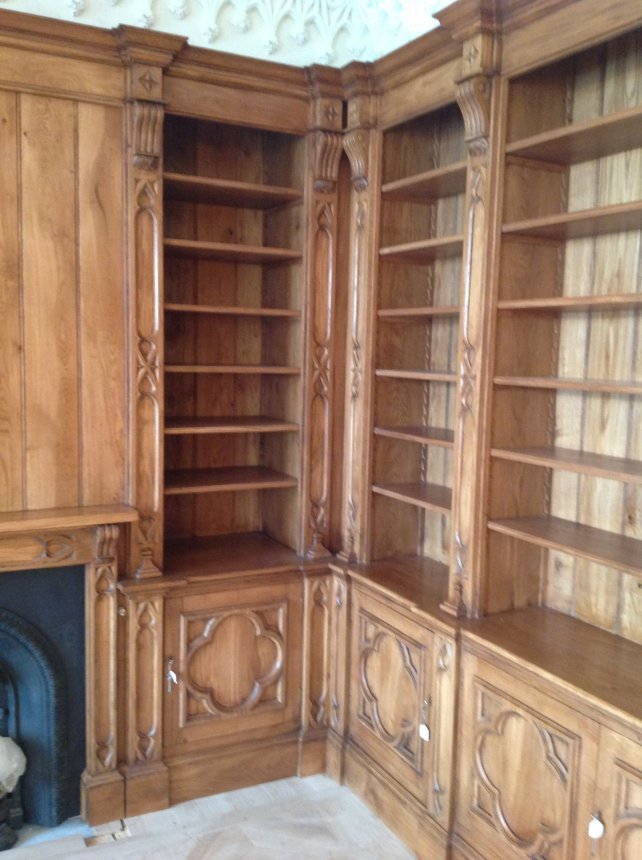 gothic oak library