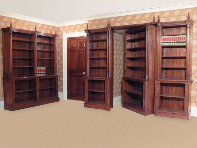 mahogany book room