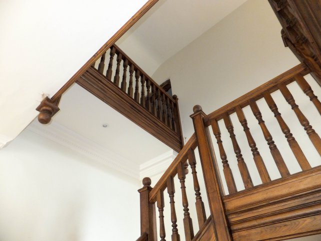 period staircase in oak