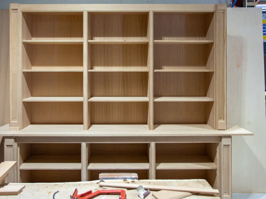 Bespoke joinery being developed in the workshop